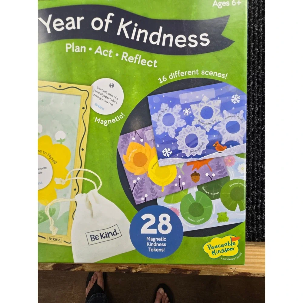 Peaceable Kingdom A Year of Kindness Magnetic Activity Board Set‎ Ages 6+